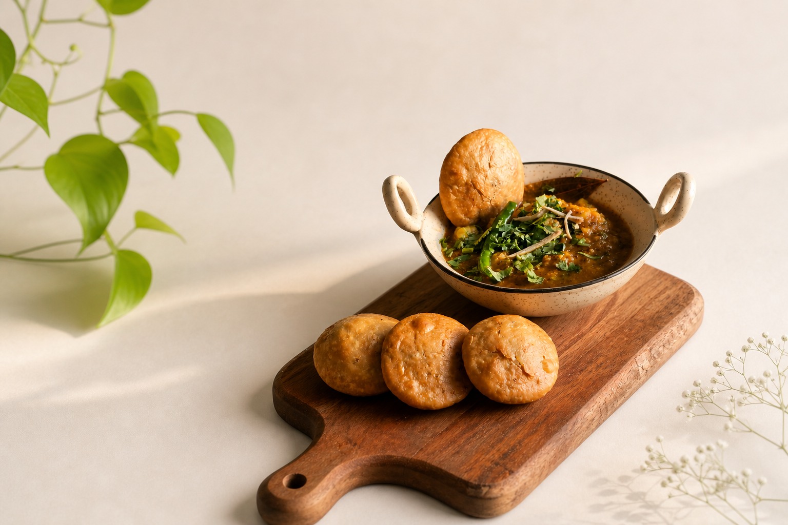 Khasta Kachori with Aloo Ras